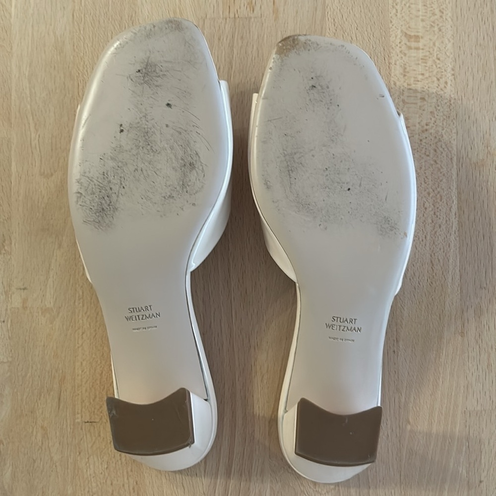 Stuart Weitzman Rosebud Patent Leather Sandals - Picture 4 of 4